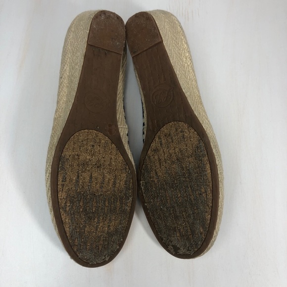 Lucky Brand Striped Espadrille Wedges Size 8 - Picture 6 of 6